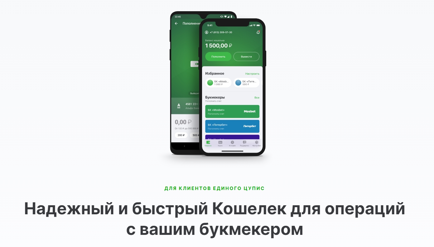 Мобильное приложение для клиентов Единого ЦУПИС